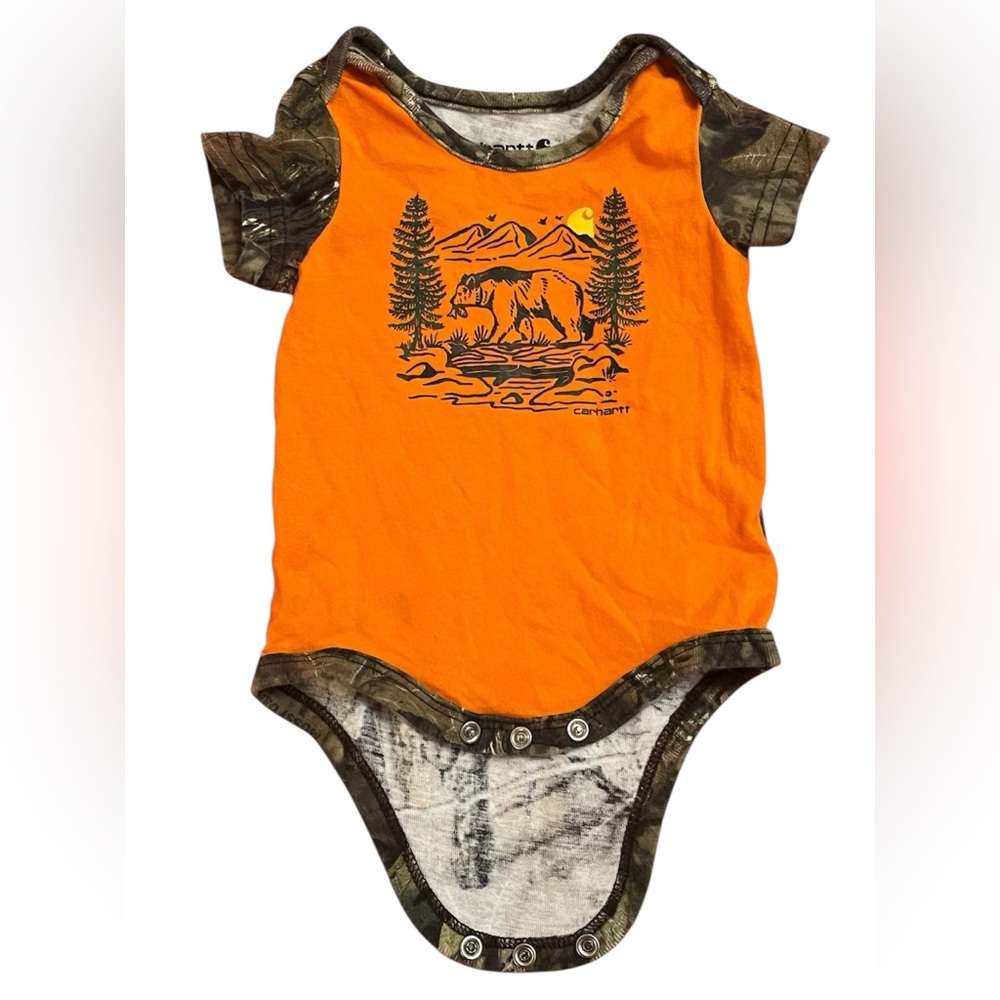 Carhartt Orange and Brown Outdoor Bodysuit